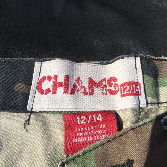 Chams camo shorts boys size 12/14 - Picture 2 of 4